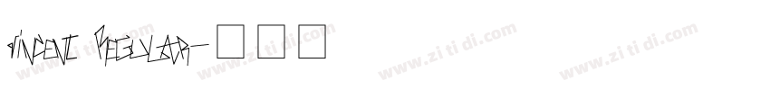 Vincent Regular字体转换